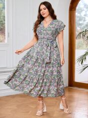 Акція на Сукня жіноча SHEIN GD-00160735 3XL Різнокольорова від Rozetka