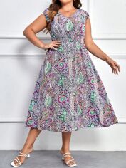 Акція на Сукня жіноча SHEIN GD-00160706 3XL Фіолетова від Rozetka