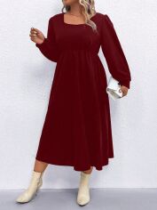 Акція на Сукня жіноча SHEIN GD-00160560 XL Бордова від Rozetka