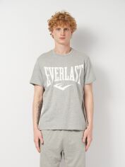 Акція на Футболка бавовняна довга чоловіча Everlast T-Shirt Jersey 38M219J43-M000 L Grey Melange від Rozetka
