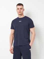 Акція на Футболка бавовняна довга чоловіча Everlast T-Shirt Slub J Garment Dye 38M243G27-4000 XL Blu Navy від Rozetka