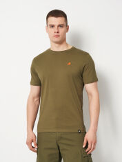 Акція на Футболка бавовняна довга чоловіча U.S. GRAND POLO US51601M-0510 2XL Оливкова з принтом від Rozetka