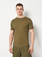 Акція на Футболка бавовняна довга чоловіча U.S. GRAND POLO US51601M-0510 3XL Оливкова з принтом від Rozetka