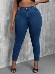 Акція на Джинси жіночі SHEIN GD-00168990 XL Темно-сині від Rozetka