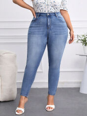 Акція на Джинси жіночі SHEIN GD-00170042 XL Сині від Rozetka