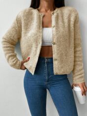 Акція на Кардиган жіночий SHEIN GD-00167131 One Size Бежевий від Rozetka