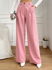 Акція на Штани жіночі SHEIN GD-00170278 L Світло-рожеві від Rozetka
