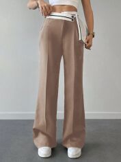 Акція на Штани жіночі SHEIN GD-00170398 36 Бежеві від Rozetka