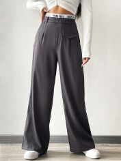 Акція на Штани жіночі SHEIN GD-00170715 M Сірі від Rozetka