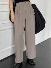 Акція на Штани жіночі SHEIN GD-00170399 S Бежеві від Rozetka