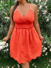 Акція на Сарафан жіночий SHEIN GD-00160759 4XL Помаранчевий від Rozetka