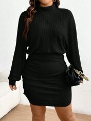 Акція на Сукня жіноча SHEIN GD-00162410 4XL Чорна від Rozetka