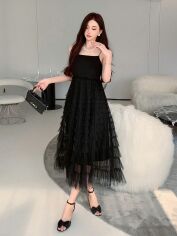 Акція на Сукня жіноча SHEIN GD-00163222 One Size Чорна від Rozetka