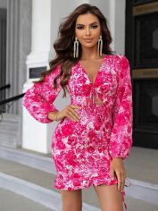 Акція на Сукня жіноча SHEIN GD-00163263 S Фуксія від Rozetka