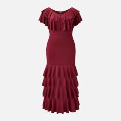 Акція на Сукня жіноча SHEIN GD-00163571 3XL Бордова від Rozetka