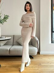 Акція на Сукня жіноча SHEIN GD-00163778 S Бежева від Rozetka