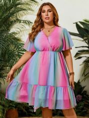 Акція на Сукня жіноча SHEIN GD-00160628 2XL Різнокольорова від Rozetka
