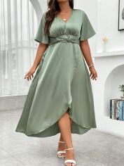 Акція на Сукня жіноча SHEIN GD-00160613 2XL Зелена від Rozetka