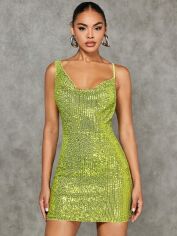 Акція на Сукня жіноча SHEIN GD-00165061 S Оливкова від Rozetka