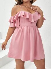 Акція на Сукня жіноча SHEIN GD-00165084 XL Світло-рожева від Rozetka