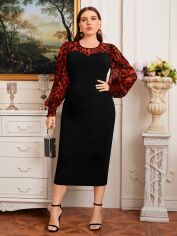 Акція на Сукня жіноча SHEIN GD-00163566 2XL Чорна від Rozetka