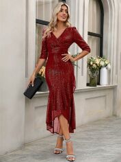 Акція на Сукня жіноча SHEIN GD-00163285 XL Червона від Rozetka