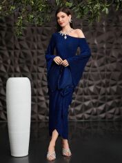 Акція на Сукня жіноча SHEIN GD-00163298 XL Синя від Rozetka