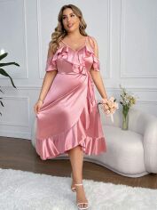 Акція на Сукня жіноча SHEIN GD-00163563 2XL Рожева від Rozetka