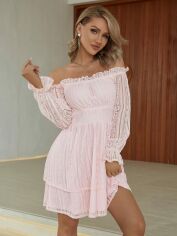 Акція на Сукня жіноча SHEIN GD-00164790 XS Світло-рожева від Rozetka