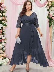 Акція на Сукня жіноча SHEIN GD-00164868 XL Темно-сіра від Rozetka