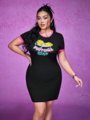 Акція на Сукня жіноча SHEIN GD-00165110 XL Чорна від Rozetka