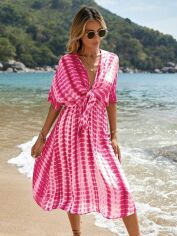 Акція на Сукня жіноча SHEIN GD-00161279 L Фуксія від Rozetka