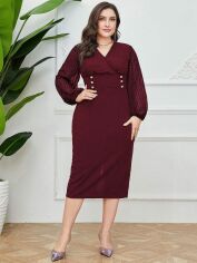 Акція на Сукня жіноча SHEIN GD-00163541 XL Червона від Rozetka