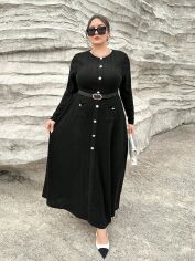 Акція на Сукня жіноча SHEIN GD-00163575 3XL Чорна від Rozetka