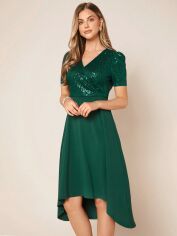 Акція на Сукня жіноча SHEIN GD-00163173 M Темно-зелена від Rozetka