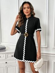 Акція на Сукня жіноча SHEIN GD-00163238 S Чорна від Rozetka