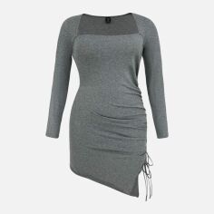 Акція на Сукня жіноча SHEIN GD-00163498 2XL Сіра від Rozetka
