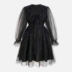Акція на Сукня жіноча SHEIN GD-00163592 4XL Чорна від Rozetka