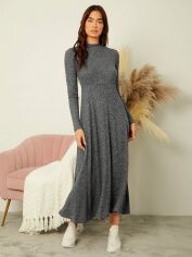 Акція на Сукня жіноча SHEIN GD-00163847 XL Темно-сіра від Rozetka