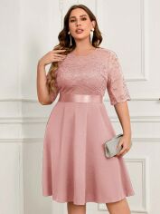 Акція на Сукня жіноча SHEIN GD-00163898 2XL Рожева від Rozetka