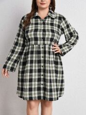 Акція на Сукня жіноча SHEIN GD-00164333 XL Чорно-біла від Rozetka