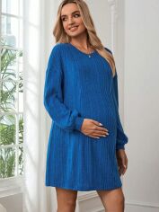 Акція на Сукня для вагітних жіноча SHEIN GD-00162864 M Синя від Rozetka