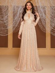 Акція на Сукня жіноча SHEIN GD-00162883 M Кремова від Rozetka