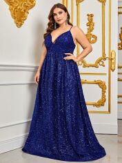 Акція на Сукня жіноча SHEIN GD-00162954 XL Темно-синя від Rozetka