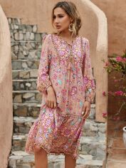 Акція на Сукня жіноча SHEIN GD-00161278 S Різнокольорова від Rozetka