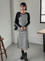 Акція на Сукня жіноча SHEIN GD-00162444 M Сіра від Rozetka