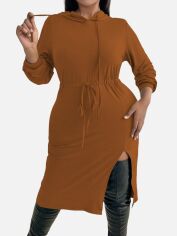 Акція на Сукня жіноча SHEIN GD-00163556 2XL Коричнева від Rozetka