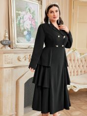 Акція на Сукня жіноча SHEIN GD-00163684 4XL Чорна від Rozetka