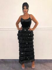 Акція на Сукня жіноча SHEIN GD-00108850 S Чорна від Rozetka