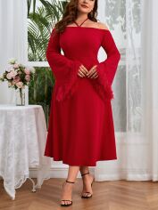 Акція на Сукня жіноча SHEIN GD-00160547 XL Червона від Rozetka
